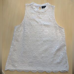 Tempted White Lace Tank Top
